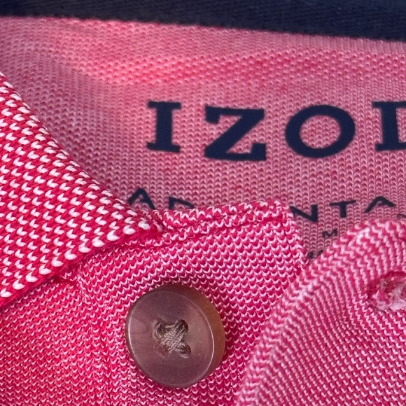 IZOD Advantage Performance Sport Flex Polo Shirt Real Red NWT Mens Small UPF-15 - Picture 16 of 16